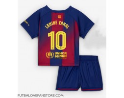 Barcelona Lamine Yamal #10 Domáci Detský futbalový dres 2025-26 Krátky Rukáv (+ trenírky)